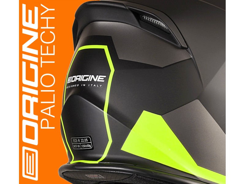 Helmet PALIO TECHY Fluoresent Yellow-Black M ORIGINE