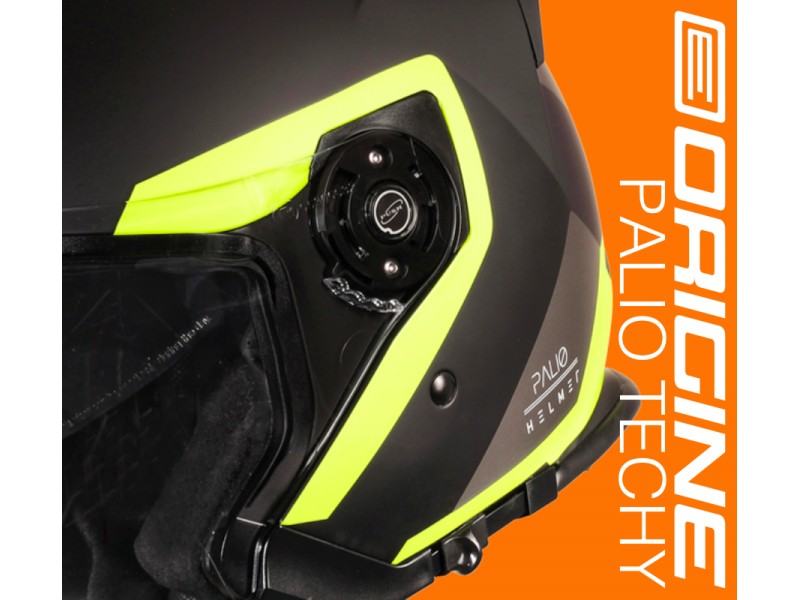 Helmet PALIO TECHY Fluoresent Yellow-Black M ORIGINE