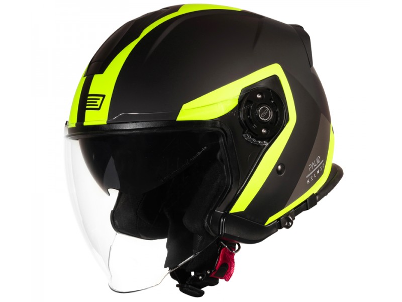 Helmet PALIO TECHY Fluoresent Yellow-Black L ORIGINE