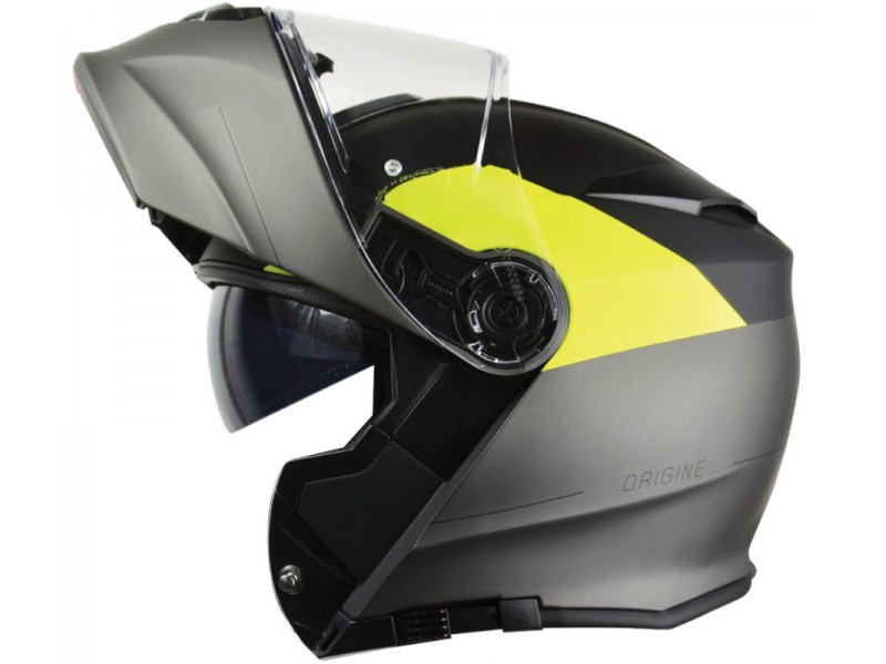 Helmet DELTA BASIC VIRGIN Fluoresent Yellow/Black/Titanium Matte L ORIGIN