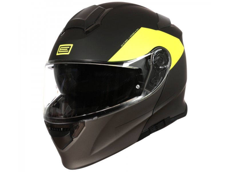 Helmet DELTA BASIC VIRGIN Fluoresent Yellow/Black/Titanium Matte L ORIGIN