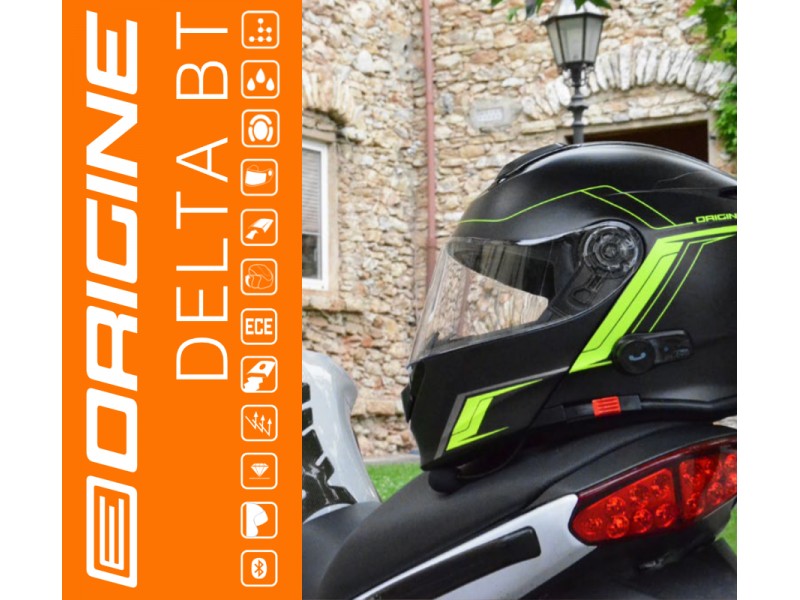 Helmet DELTA Spike fluoresent yellow-black S ORIGIN Helmet DELTA Spike fluoresent yellow-black S ORIGIN