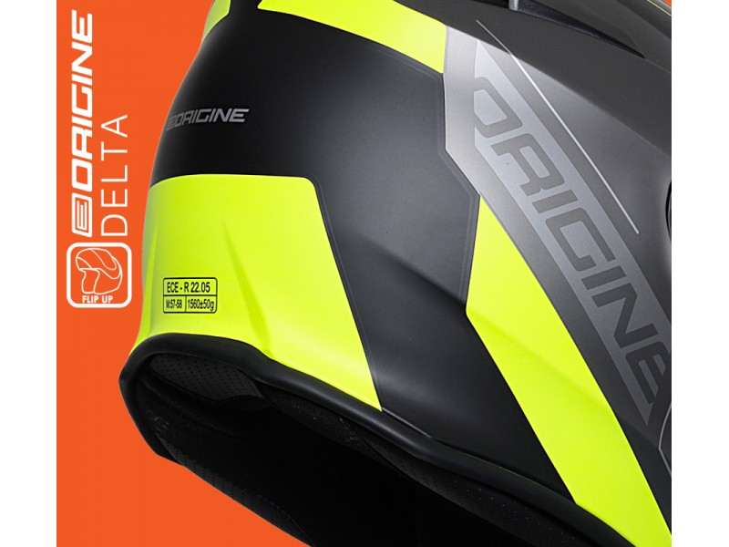 Helmet DELTA Spike fluoresent yellow-black S ORIGIN Helmet DELTA Spike fluoresent yellow-black S ORIGIN