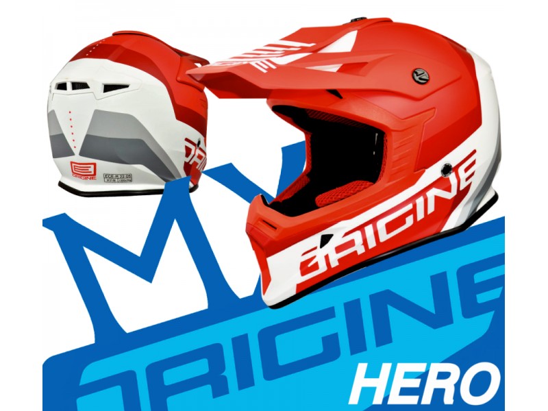 Helmet HERO MX Red/White Matte S ORIGINE