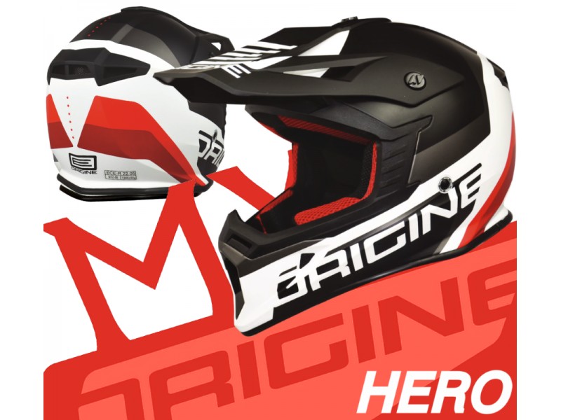 Helmet HERO MX Black/White Matte S ORIGINE
