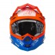Helmet J-32 KIDS VERTIGO blue fluoresent orange YM ORIGINE Helmet J-32 KIDS VERTIGO blue fluoresent orange YM ORIGINE