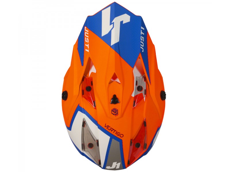 Helmet J-32 KIDS VERTIGO blue fluoresent orange YM ORIGINE Helmet J-32 KIDS VERTIGO blue fluoresent orange YM ORIGINE