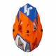 Helmet J-32 KIDS VERTIGO blue fluoresent orange YM ORIGINE Helmet J-32 KIDS VERTIGO blue fluoresent orange YM ORIGINE