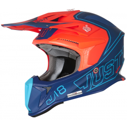Helmet J18 VERTIGO blue white fluoresent orange matte S ORIGINE
