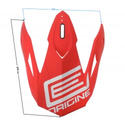 Helmet peak ORIGINE HERO PEAK MX RED WHITE