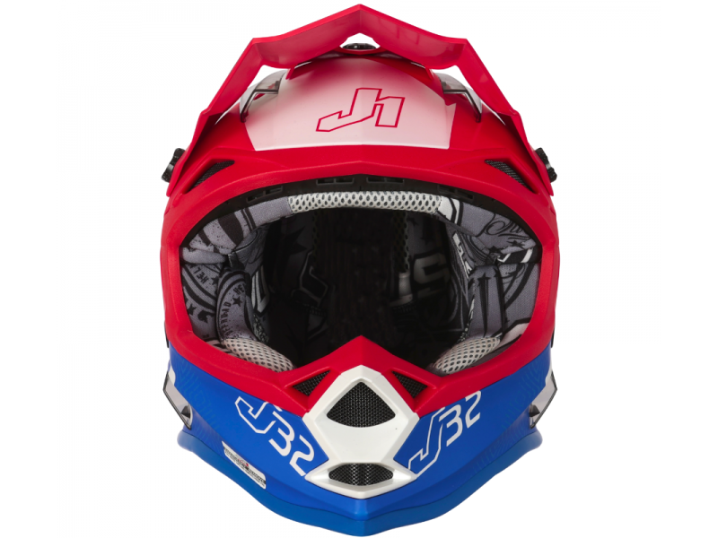 Helmet J-32 KIDS VERTIGO blue white red YM ORIGINE
