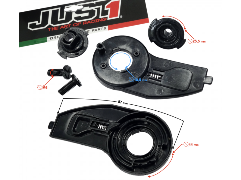 Helmet glass mechanism ORIGINE DELTA (small set)