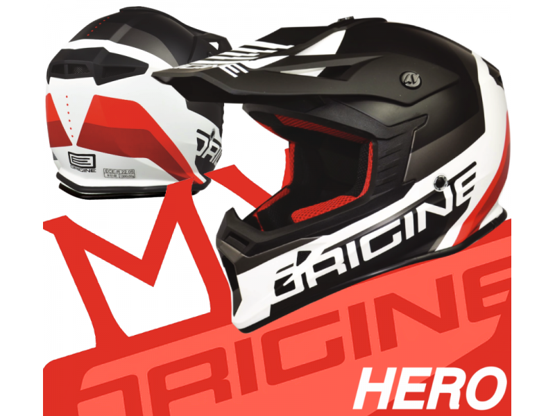 Helmet ORIGINE HERO MX black-white matt XS