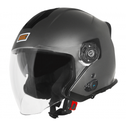 Helmet PALIO 2.0 + BT SOLID Titanium matt XXL