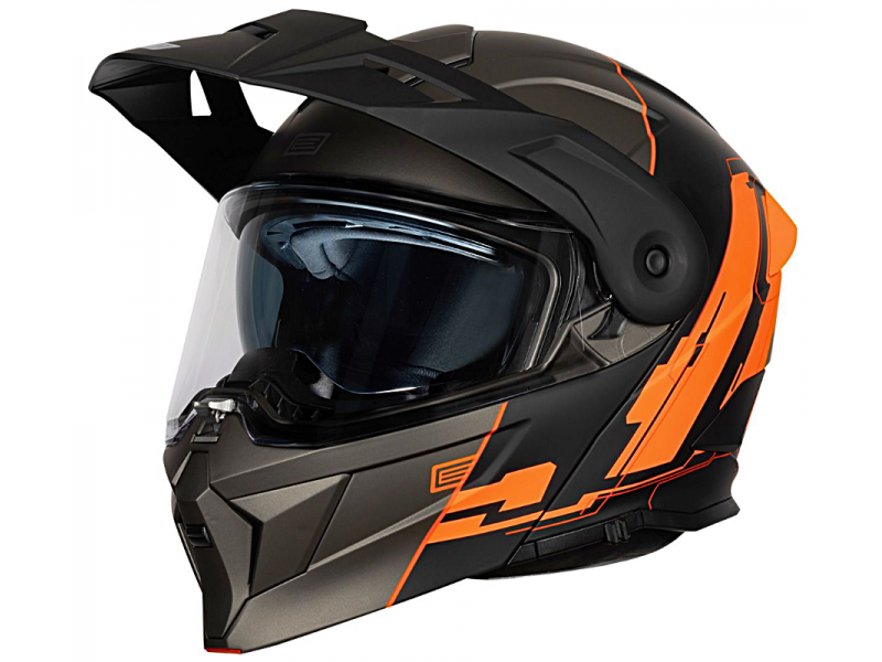 Kask ORIGINE ADVENTURE CYBORG matt fluo orange titanium L
