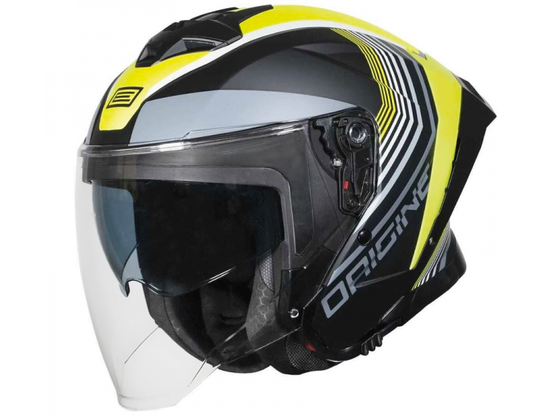 Kask ORIGINE APRICA SHADE matt fluo yellow black XXL
