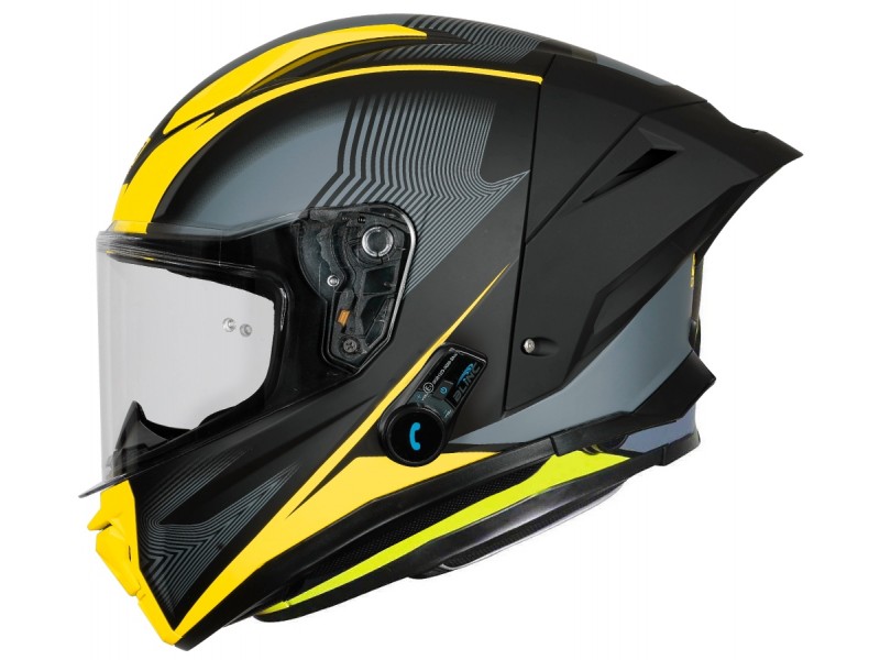 Kask ORIGINE PISTA ELEMENTARY + BT matt fluo yellow black S