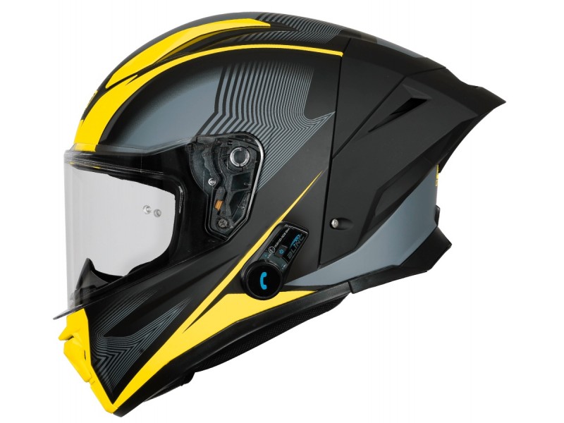 Kask ORIGINE PISTA ELEMENTARY + BT matt fluo yellow black M