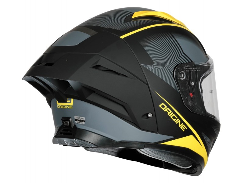Kask ORIGINE PISTA ELEMENTARY + BT matt fluo yellow black M