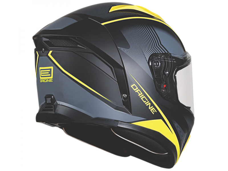 Kask ORIGINE PISTA ELEMENTARY + BT matt fluo yellow black XL