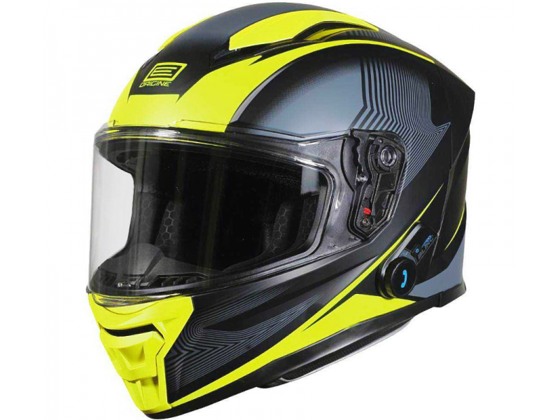 Kask ORIGINE PISTA ELEMENTARY + BT matt fluo yellow black XL