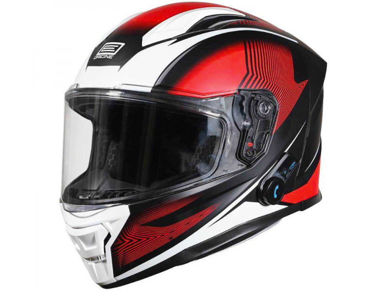 Kask ORIGINE PISTA ELEMENTARY + BT matt red black XL Kask ORIGINE PISTA ELEMENTARY + BT matt red black XL
