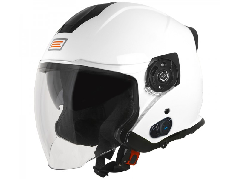 Helmet PALIO 2.0 + BT SOLID Gloss White L ORIGINE