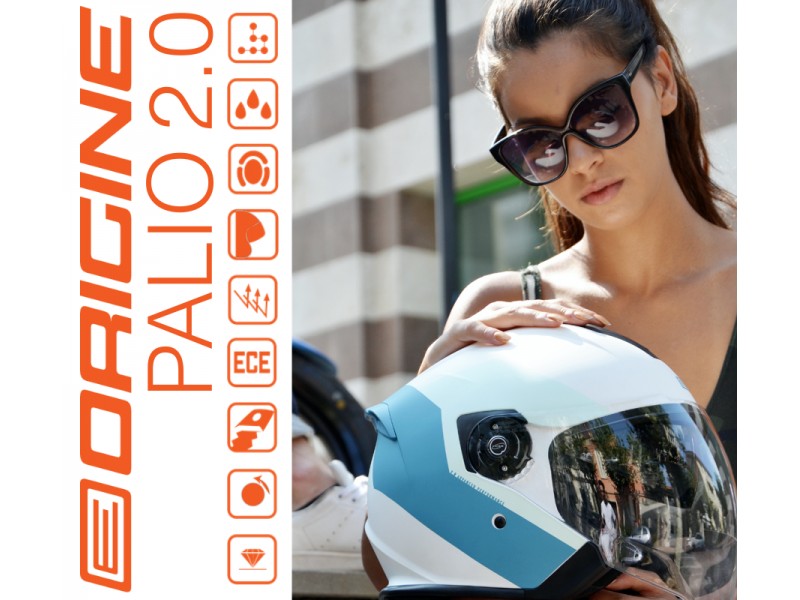 Helmet PALIO 2.0 + BT SOLID Black Matte S ORIGINE