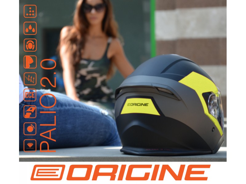 Helmet PALIO 2.0 + BT SOLID Black Matte L ORIGINE
