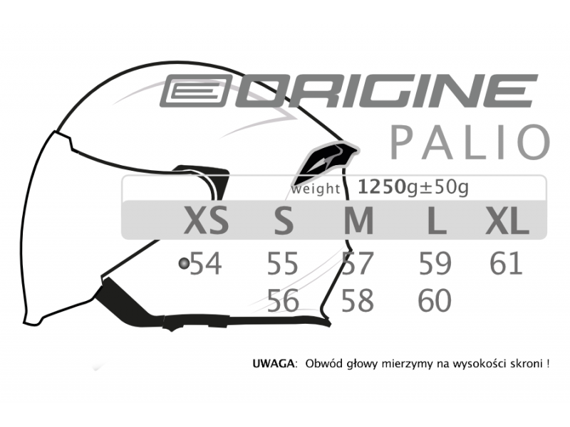 Helmet PALIO 2.0 SOLID Gloss White L ORIGINE