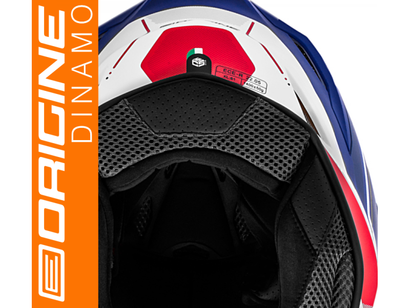Helmet DINAMO GALAXI Matte Blue-Red-White S ORIGINE