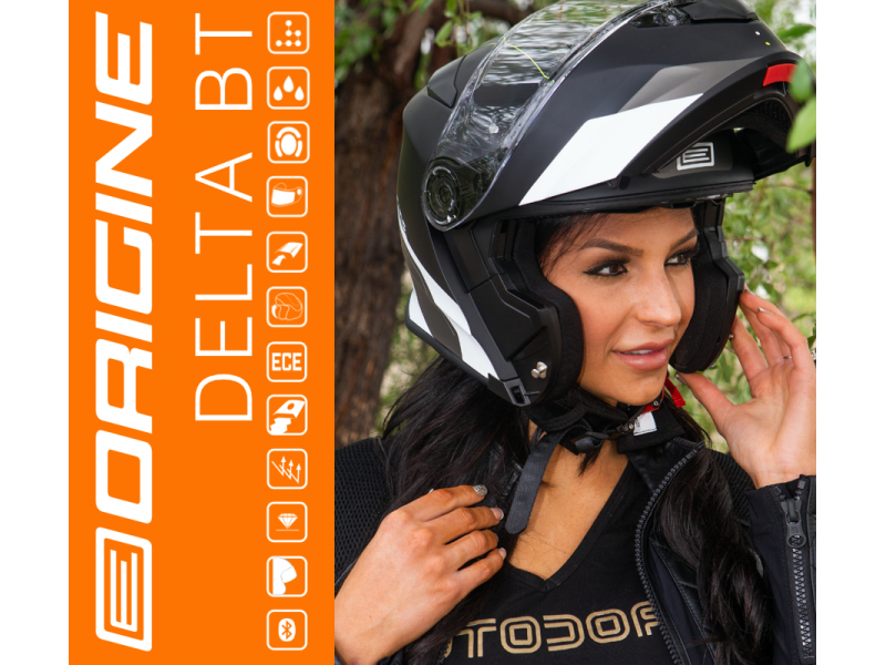 Helmet DELTA BT SOLID Matte Black XS ORIGINE