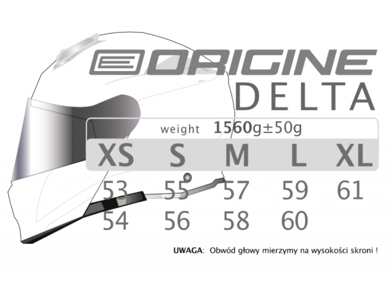Helmet DELTA BT SOLID Gloss White XS ORIGINE Helmet DELTA BT SOLID Gloss White XS ORIGINE
