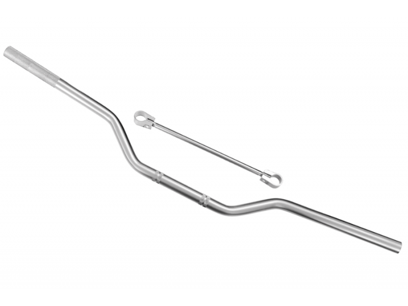 Handlebar universal naked cross 22mm silver