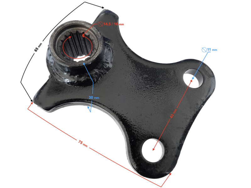Steering column support HISUN Tactic 550