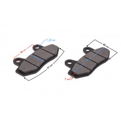 (WHOLESALE) Brake pads for CRF70 (front) and CRF50 (rear) crosses