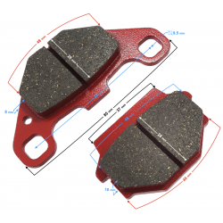 Front brake pads for ATV Front brake pads for ATV