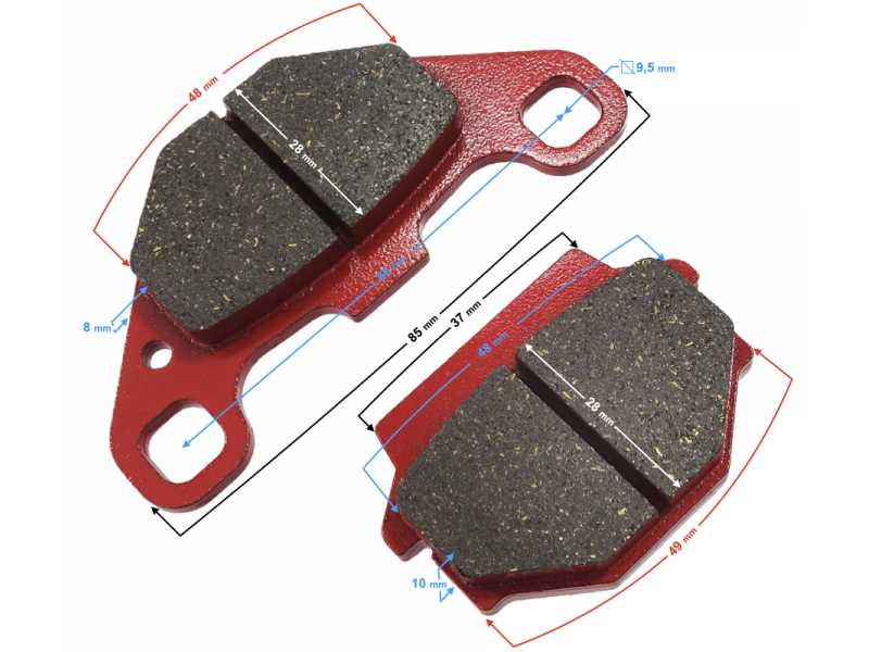 Front brake pads for ATV Front brake pads for ATV