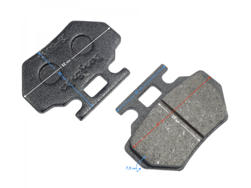 (WHOLESALE) Brake pads rear E-ATV Rocky/Terrax/Volt
