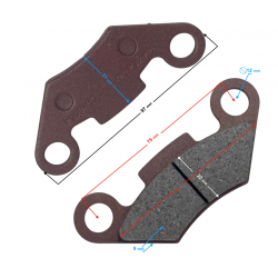 (WHOLESALE) Brake pads rear ATV Raze 200
