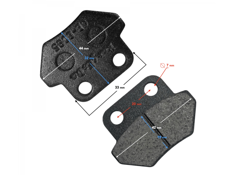 (WHOLESALE) Brake pads front ATV Terrax