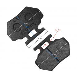 (WHOLESALE) Rear ATV Terrax Brake Pads
