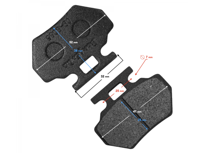 (WHOLESALE) Rear ATV Terrax Brake Pads