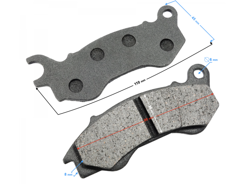 (WHOLESALE) Brake pads front Hyper