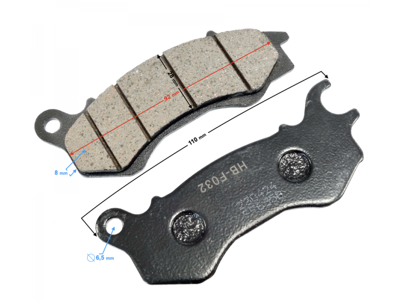 Front brake pads X-trail 125