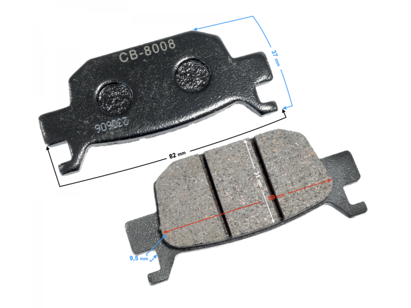 (WHOLESALE) Brake pads rear X-trail 125