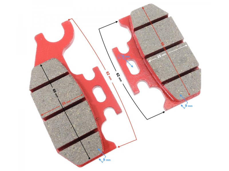 Parking brake pads for Tactic 550