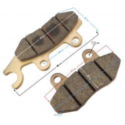 (WHOLESALE) Brake Pads Right Front HISUN Tactic 550 (P115000441110000)