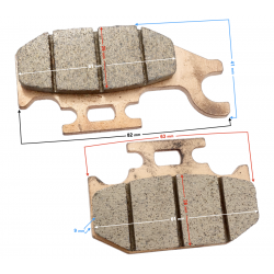(WHOLESALE) HISUN Sector 550 Parking Brake Pads (P115000443110000)