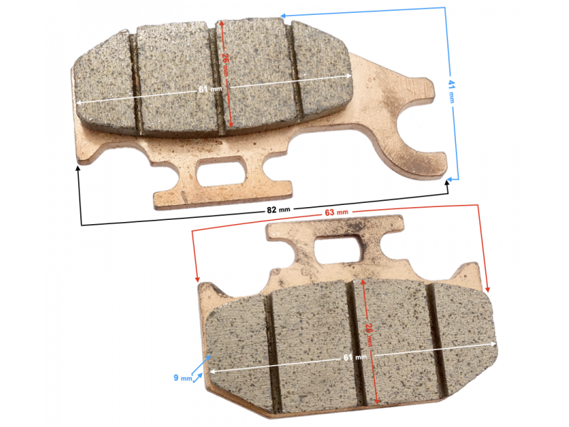 (WHOLESALE) HISUN Sector 550 Parking Brake Pads (P115000443110000)